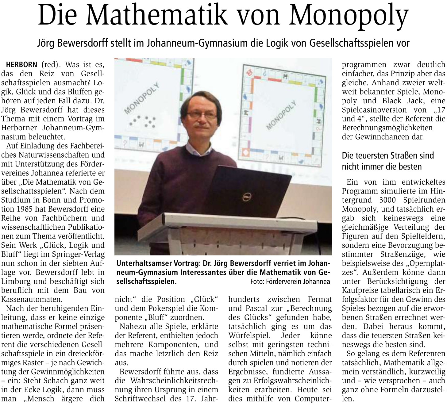 Mathematik von Monopoly