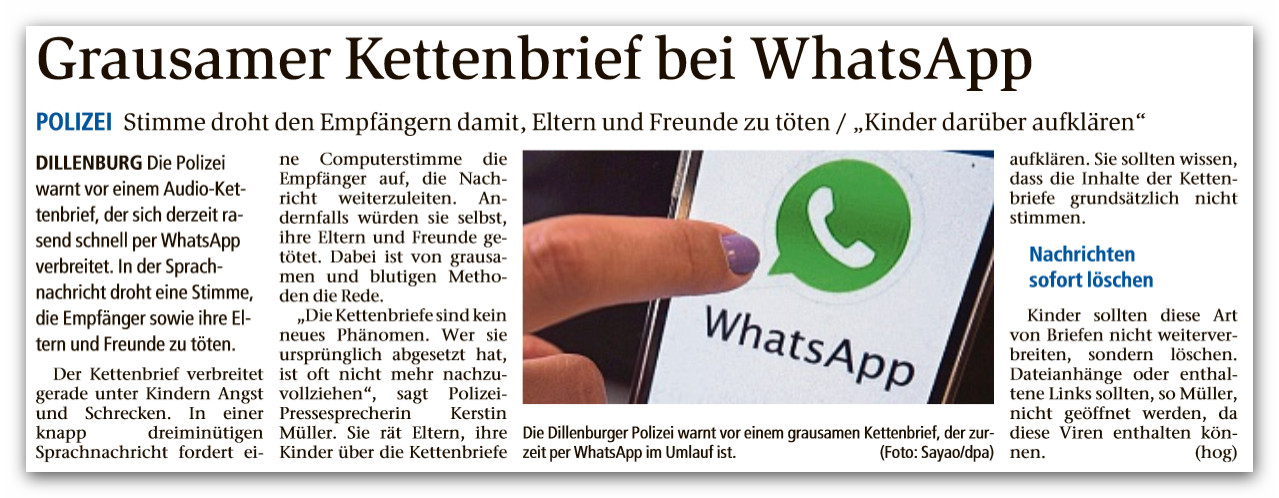 Kettenbrief Whatsapp